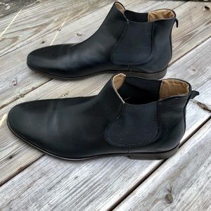 Aldo Men’s Black Leather Chelsea Boot